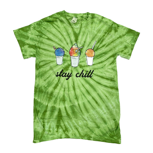 Stay Chill Snowballs (Vibrant Lime Tie Dye) / Shirt - Route One Apparel