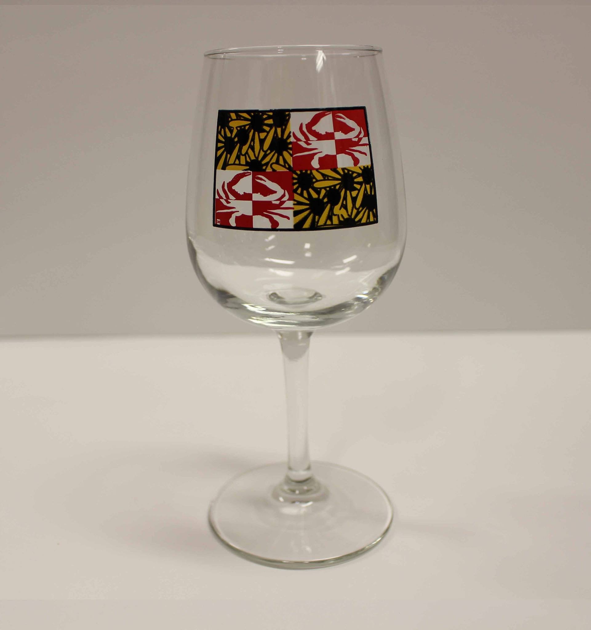 Crabby Susan Maryland / Wine Glass - Route One Apparel