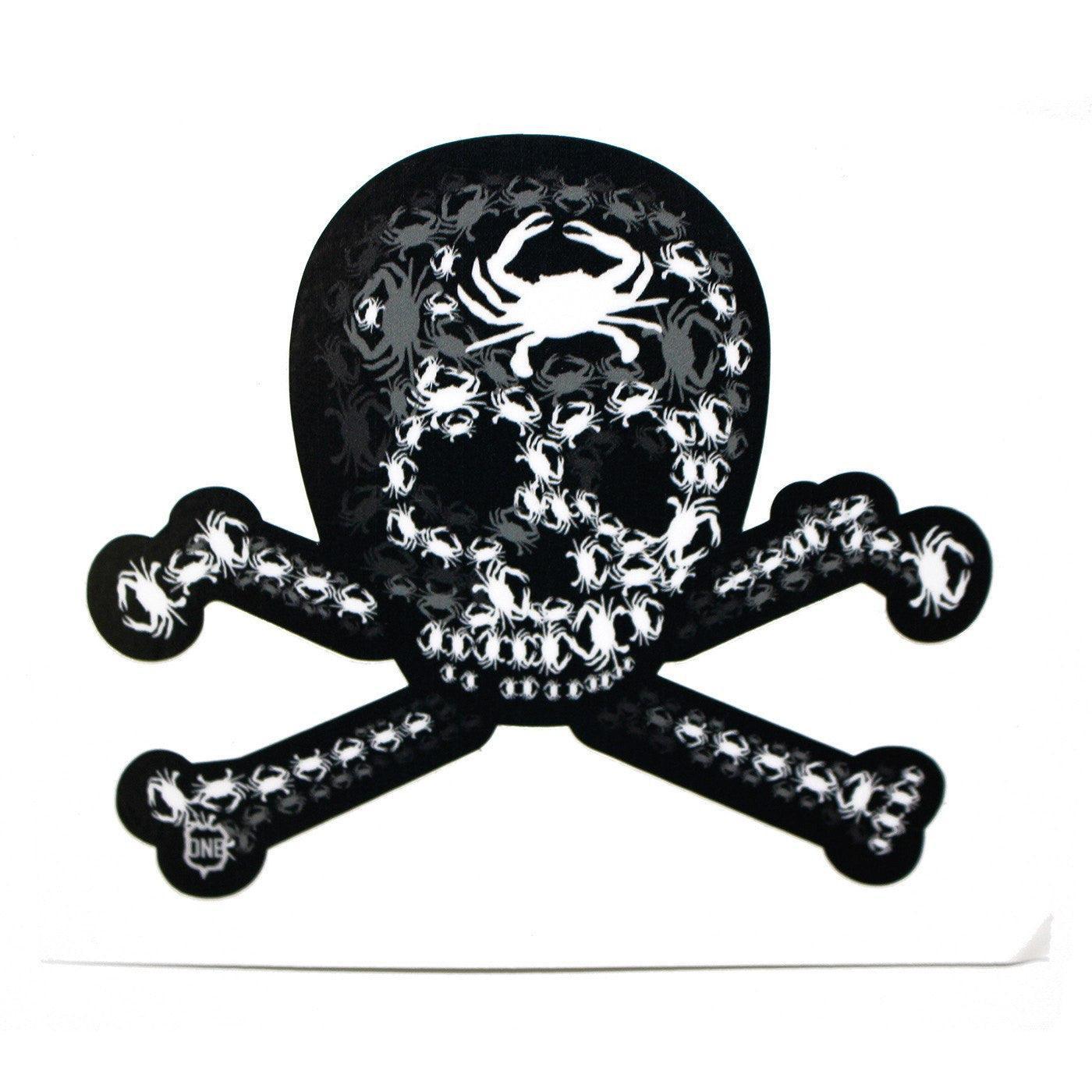 Skull Crab / Sticker - Route One Apparel