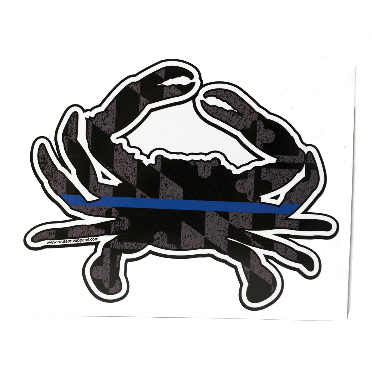 Maryland Blue Line Crab / Sticker - Route One Apparel