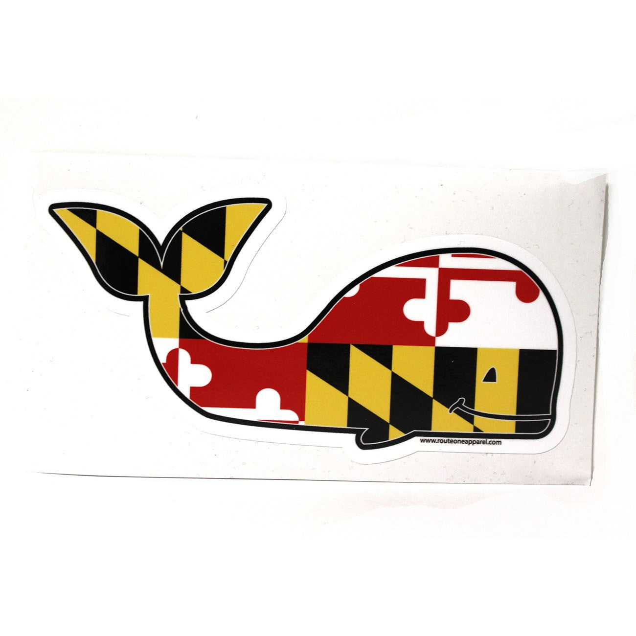Maryland Flag Whale / Sticker - Route One Apparel