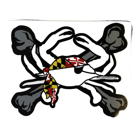 Pirate Crab / Sticker - Route One Apparel