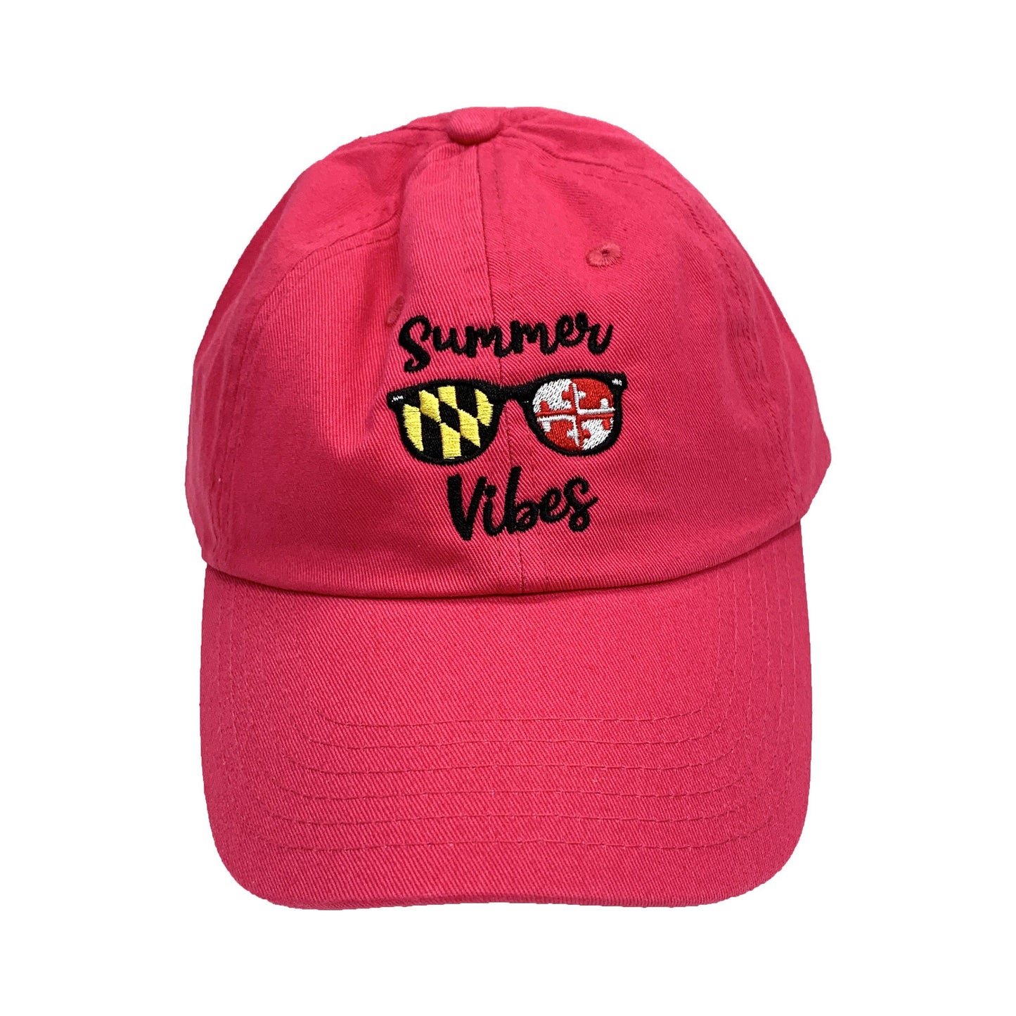 Summer Vibes (Neon Pink) / Baseball Hat - Route One Apparel