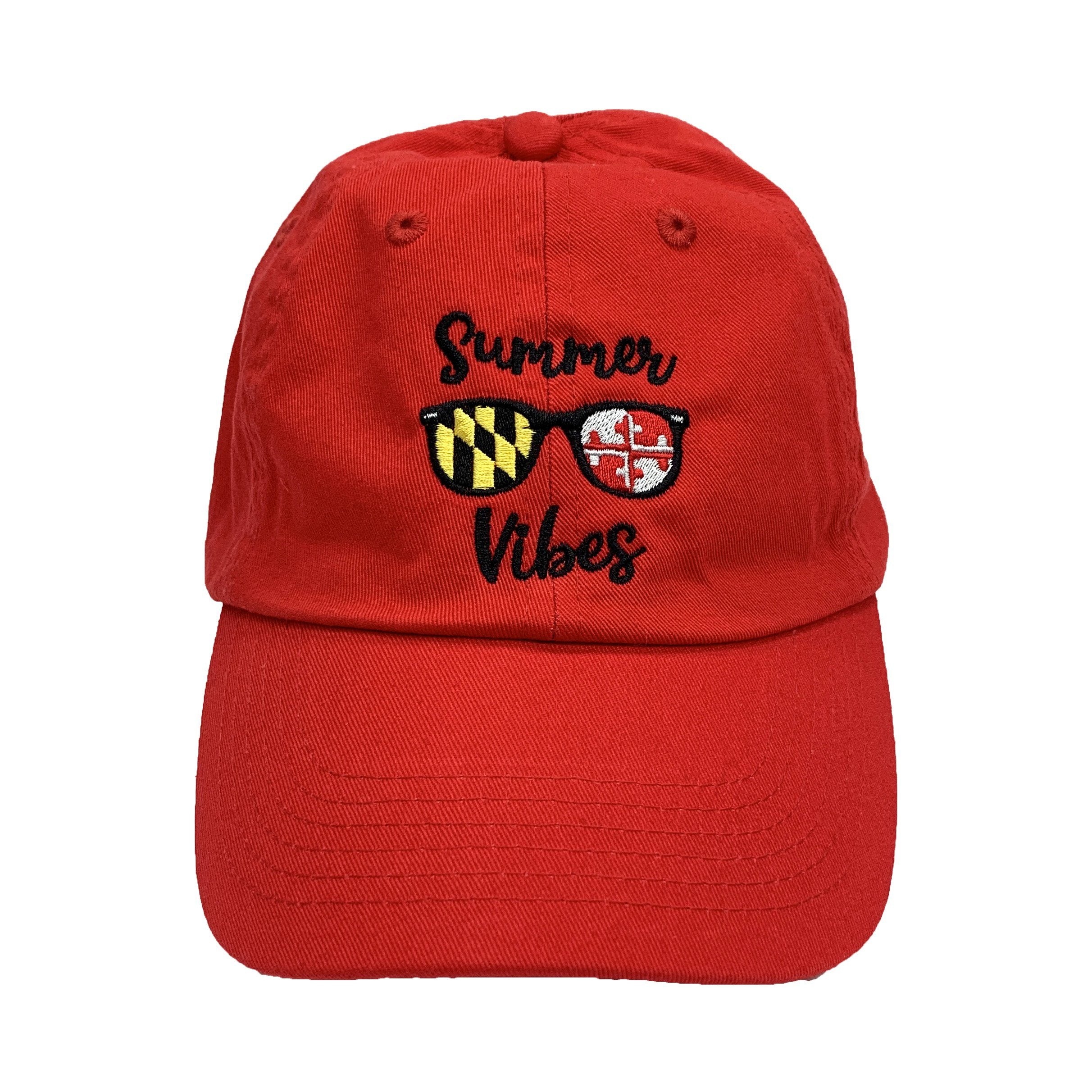 Summer Vibes (Red) / Baseball Hat - Route One Apparel