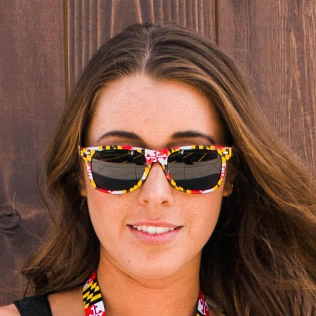 Maryland Full Flag Pattern (White) / Shades - Route One Apparel