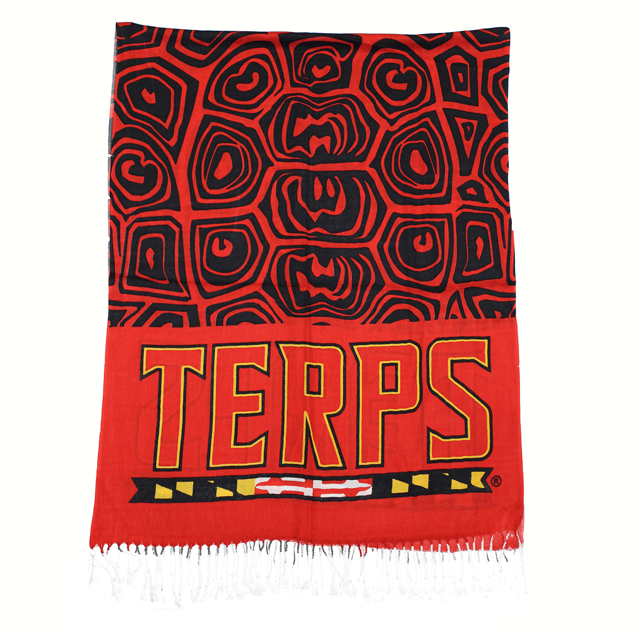 UMD Terps & Turtle Shell (Red & Black) / Scarf - Route One Apparel