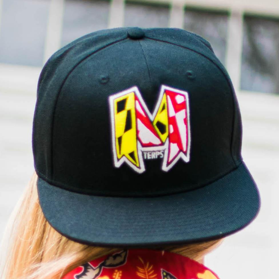 UMD Ribbon (Black) / Snapback Hat - Route One Apparel