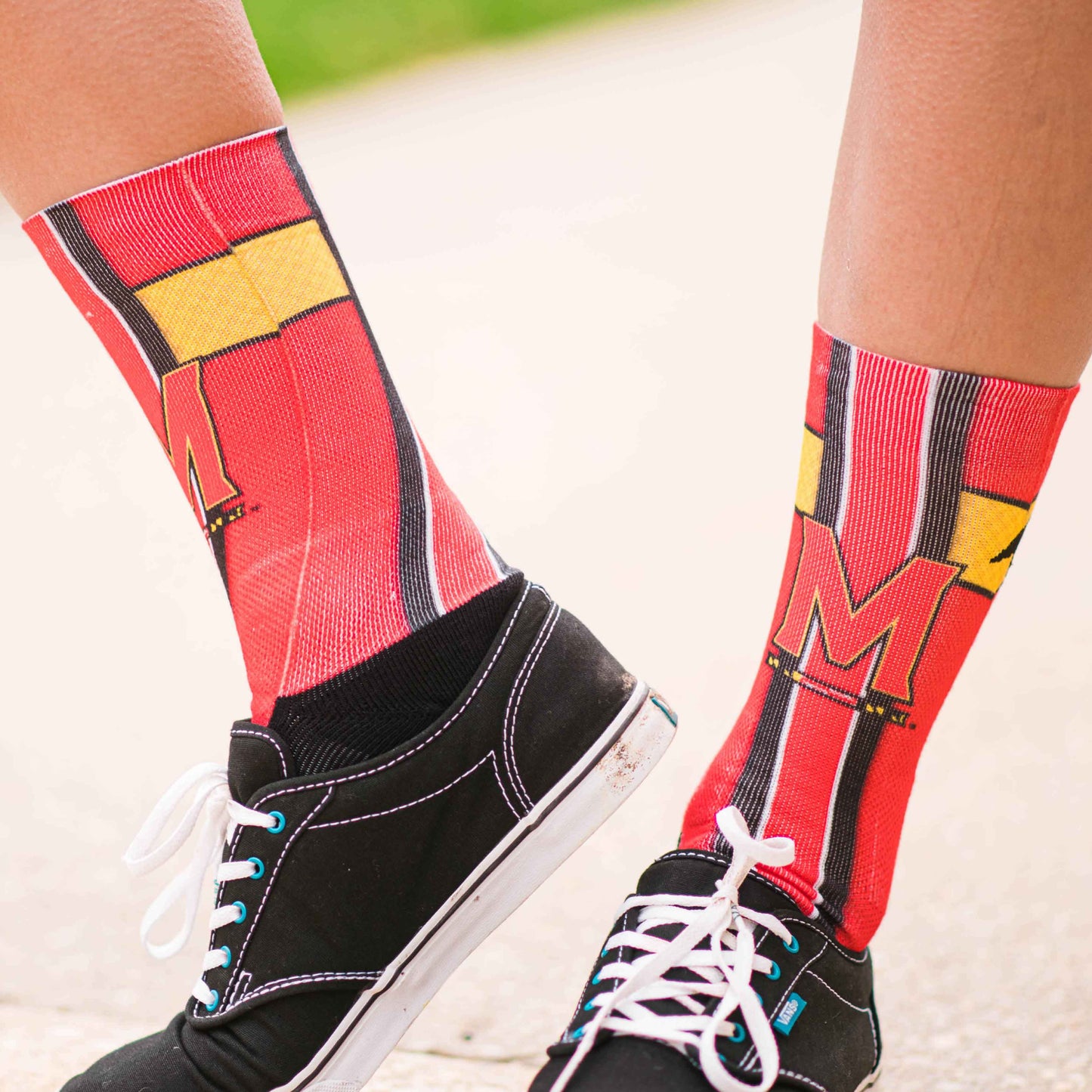 University of Maryland Jersey Series (Red) / Crew Socks - Route One Apparel