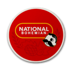 National Bohemian Pill Logo (Red) / Cork Coaster - Route One Apparel