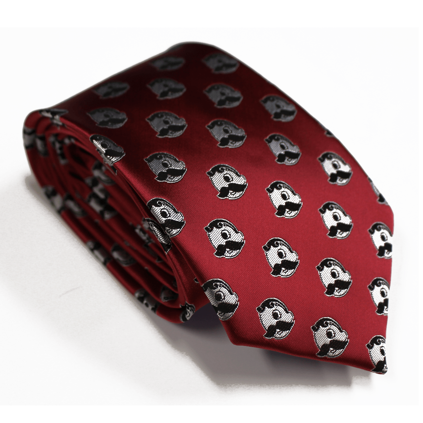 Embroidered Natty Boh Logo Pattern (Red) / Tie - Route One Apparel