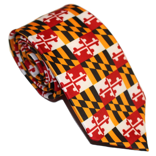 Maryland Flag (Small Pattern) / Tie - Route One Apparel