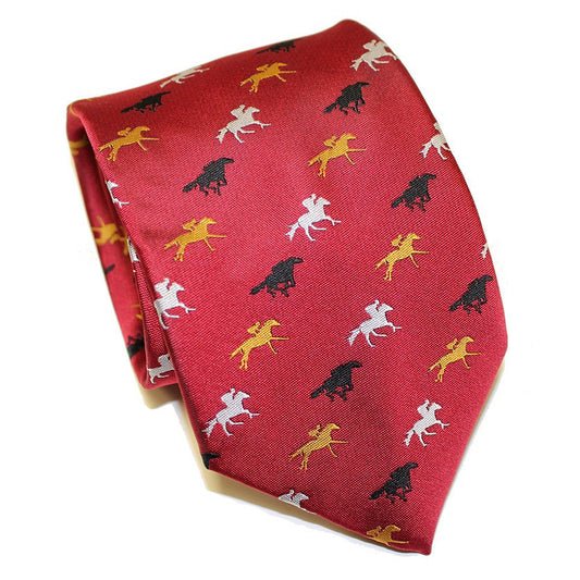 Embroidered Maryland Horse Racing (Red) / Tie - Route One Apparel