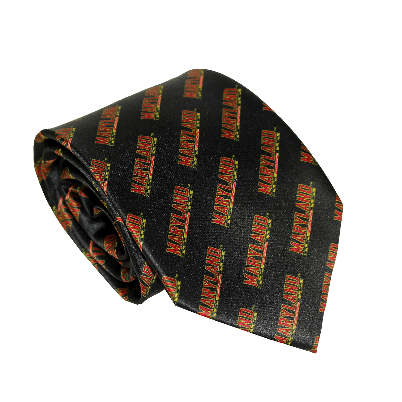 UMD Athletic Logo Pattern (Black) / Tie - Route One Apparel