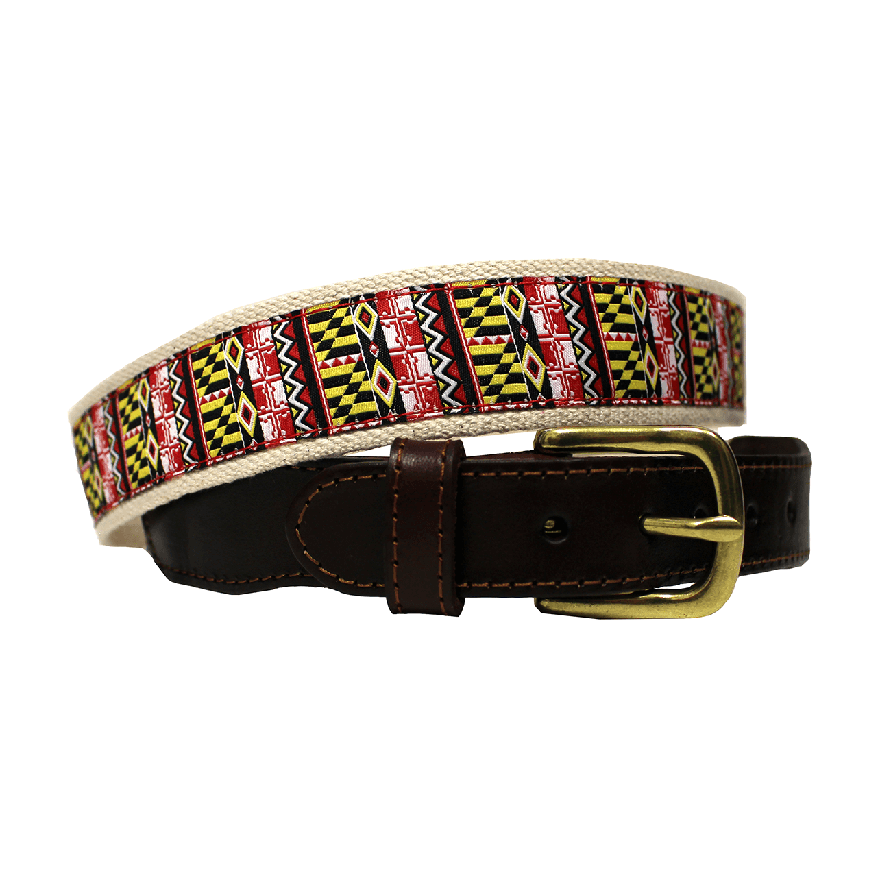Route One Apparel Geometric Maryland Flag / Belt