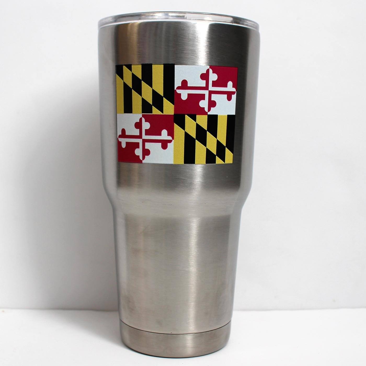 Maryland Flag Logo (Stainless) / Large Tumbler - Route One Apparel