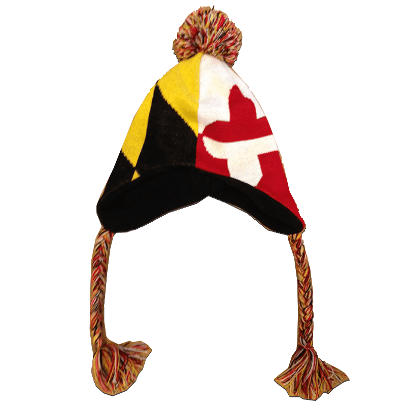 UMD & Maryland Flag / Ski Hat - Route One Apparel