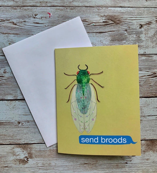 Send Broods Cicada / Notecard - Route One Apparel