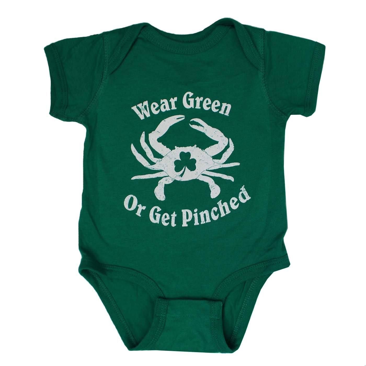 Wear Green or Get Pinched (Green) / Baby Onesie - Route One Apparel