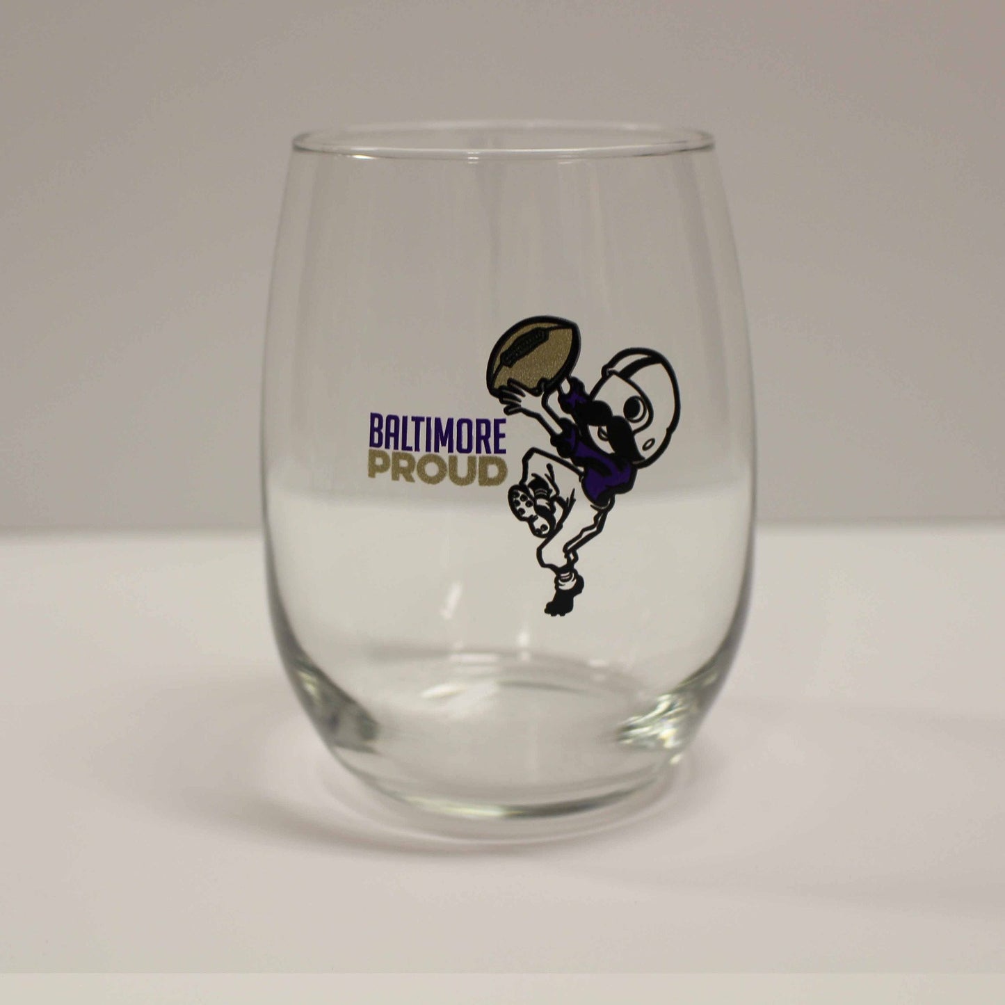 Baltimore Proud Boh / Stemless Wine Glass - Route One Apparel