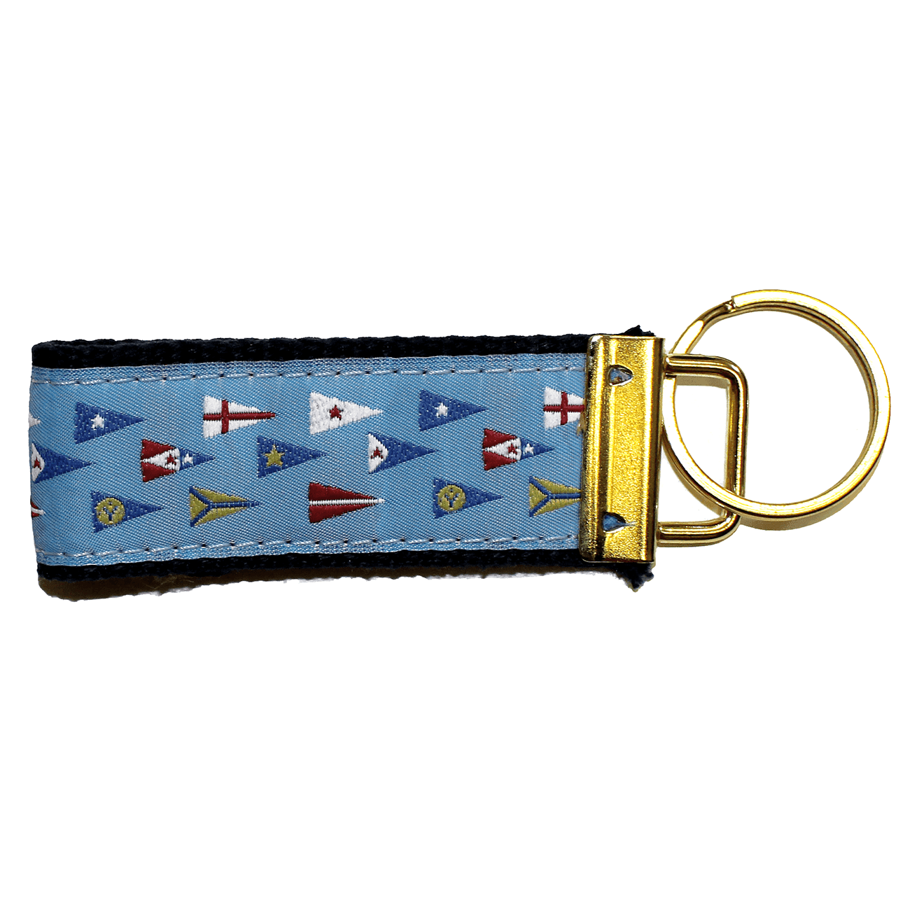 Preston Leather Yacht Club Burgee / Key Chain